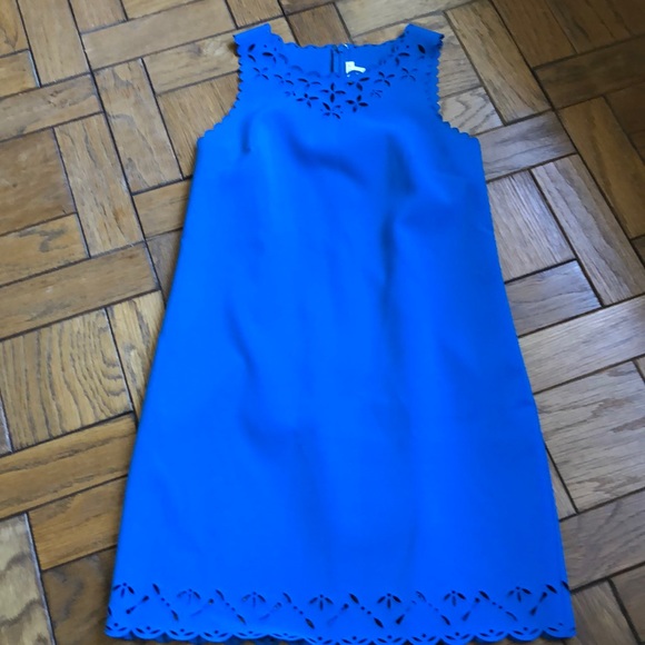J. Crew Dresses & Skirts - J. Crew Royal Blue Laser Cut Sheath Dress